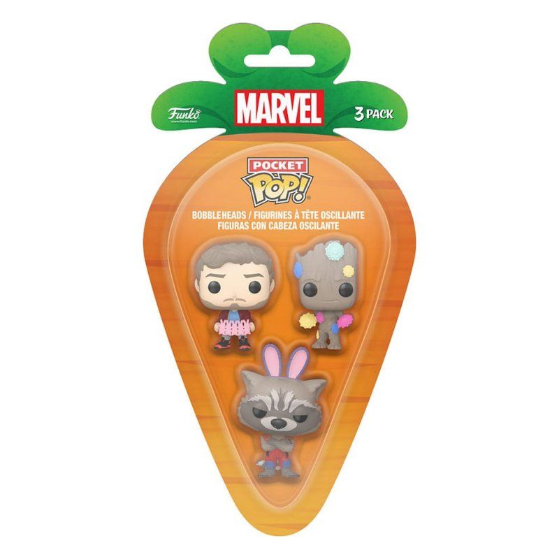 Marvel pack 3 figurines Pocket POP! Vinyl GOTG 4 cm