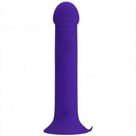 PRETTY LOVE - MURRAY YOUTH VIBRATING DILDO &38 RECHARGEABLE VIOLET