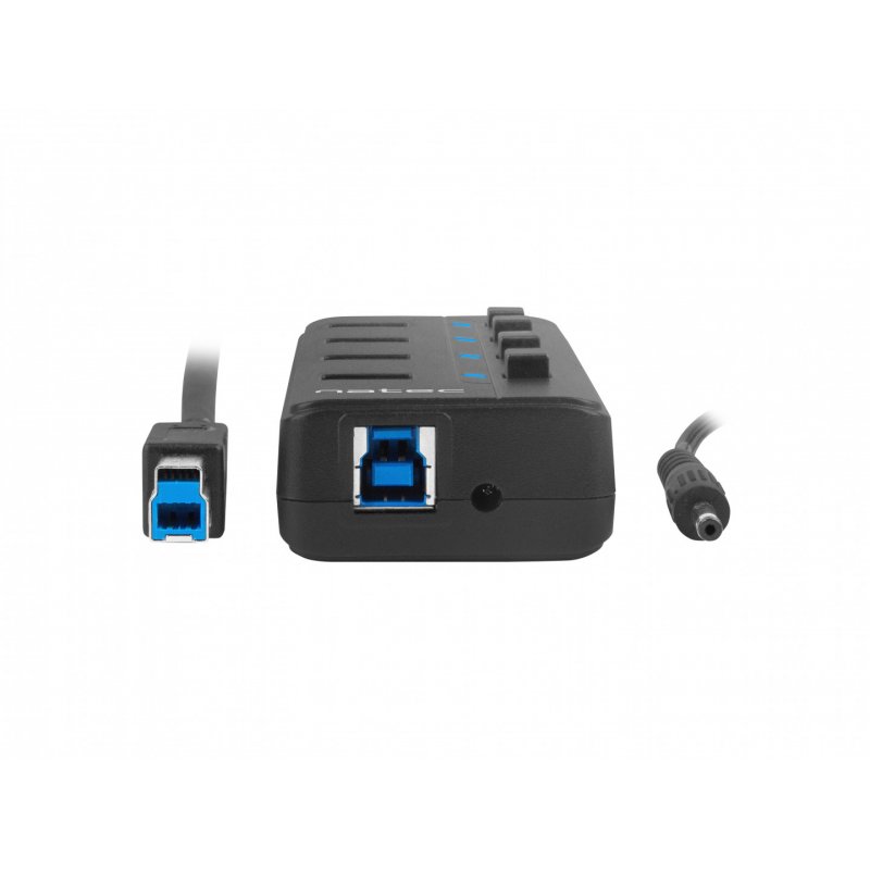HUB NATEC MANTIS 2 USB 3.0 4 PUERTOS ON OFF CON ALIMENTADOR
