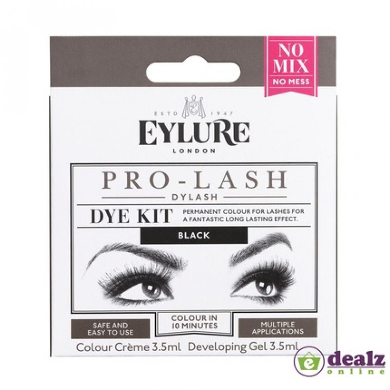 Eylure Pro Lash DyLash Dye Kit Permanent Tint Deep Dark Glossy Colour