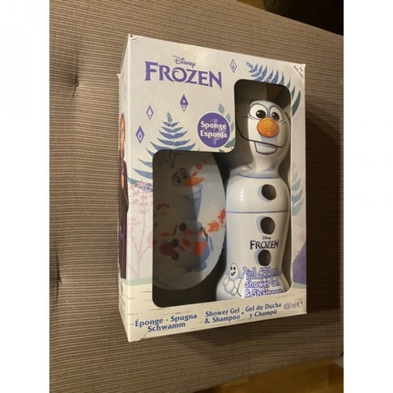 Disney FROZEN Shower Gel & Shampoo Set with Sponge 400ml VEGAN NEW OVP