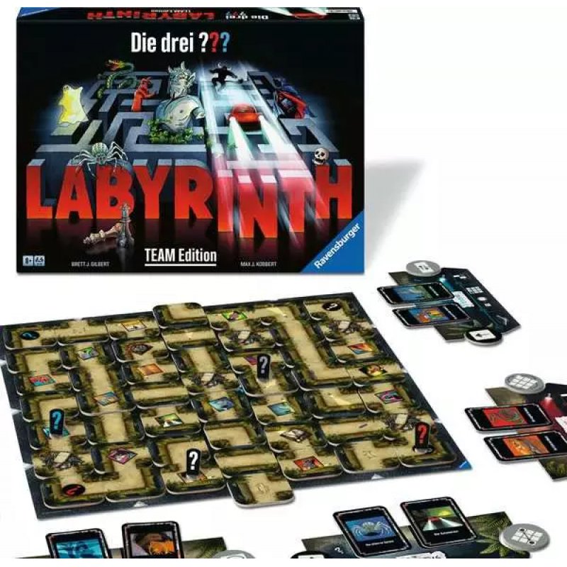 Les Trois Jeunes Détectives jeu de plateau Labyrinth Team Edition *ALLEMAND*