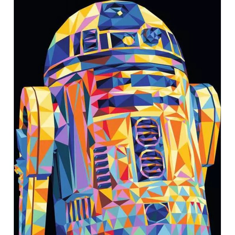 Star Wars set de peinture par numéros CreArt R2-D2 24 x 30 cm