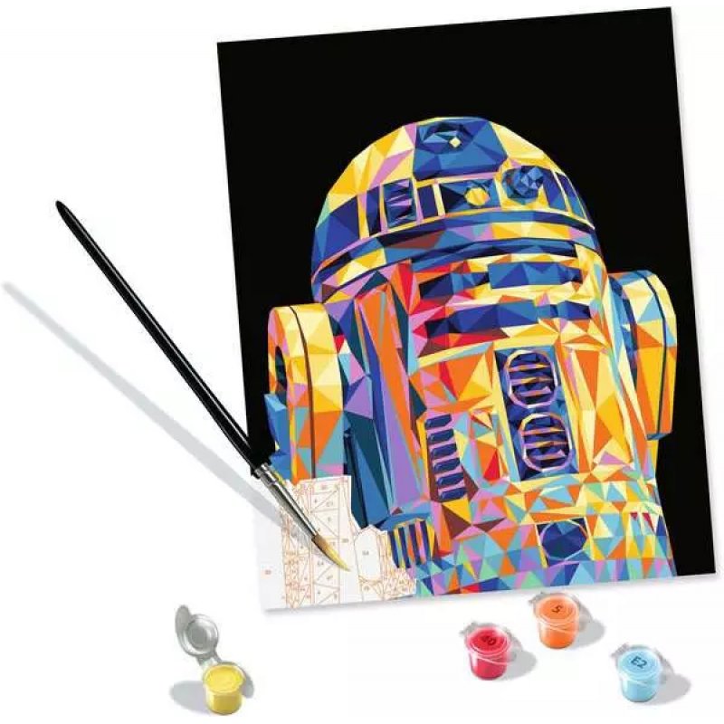 Star Wars set de peinture par numéros CreArt R2-D2 24 x 30 cm