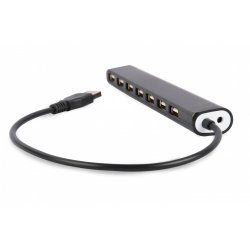 Gembird UHB-U2P7-04 interface hub USB 2.0 Black