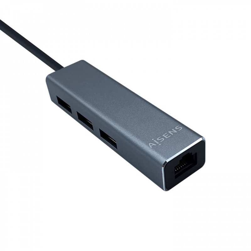 CONVERSOR AISENS USB3.1 GEN1 USB-C ETHERNET GIGABIT 3xUSB3.0 15CM