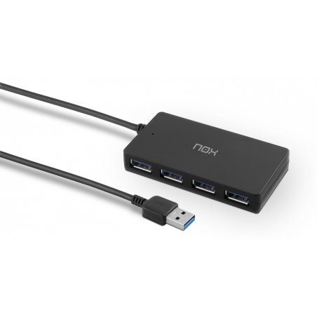 NOX Lite Hub One USB 3.2 Gen 1 (3.1 Gen 1) Type-A 10 Mbit/s Noir