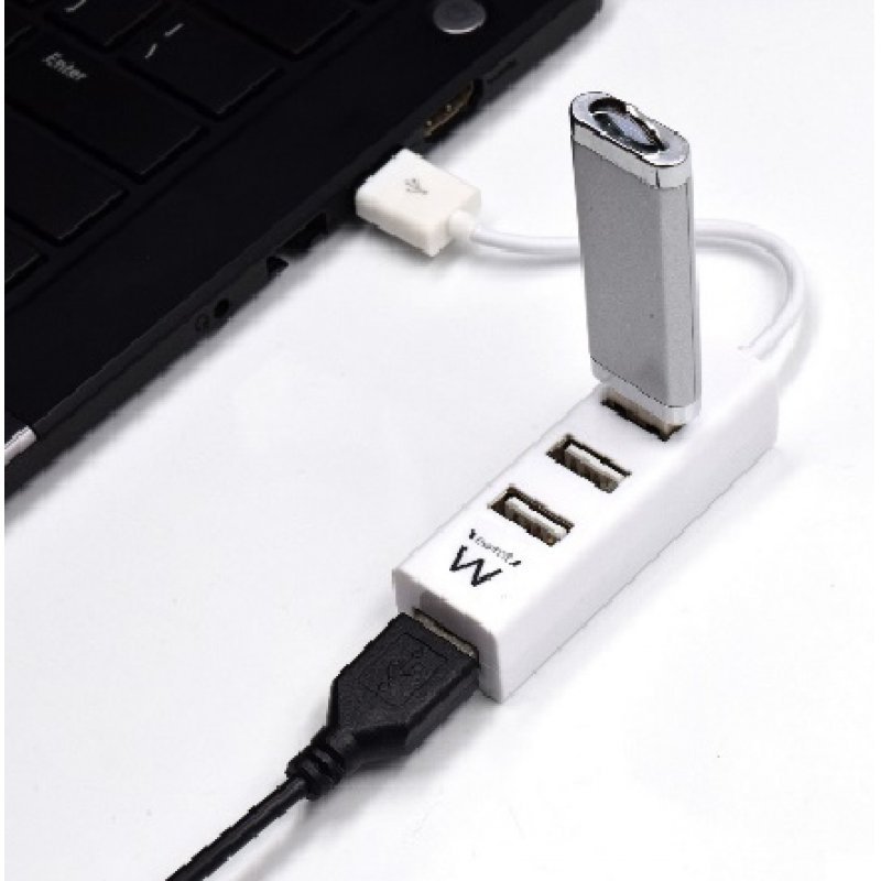 Ewent EW1122 interface hub USB 2.0 White