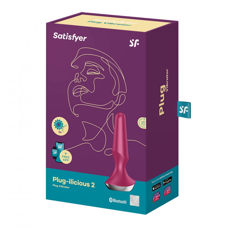Satisfyer Plug-ilicious 2 Plug anal Rose Silicium 1 pièce(s)