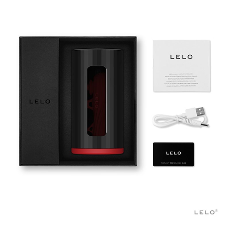 LELO F1s V2 Noir, Rouge Acrylonitrile-Butadiène-Styrène (ABS), Silicone