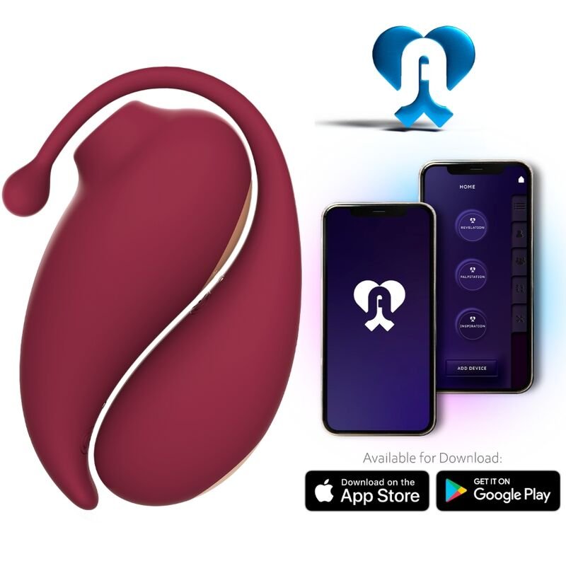 ADRIEN LASTIC - INSPIRATION CLITORIS SUCKER VIBRATING EGG RED - FREE APP