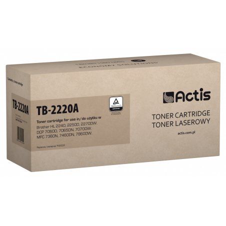 Actis Cartouche de toner TB-2220A (remplacement Brother TN-2220 Standard 2600 pages noir)