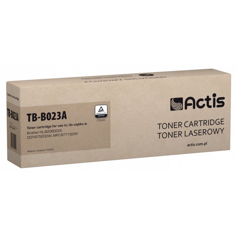 Actis Cartouche de toner TB-B023A (remplacement Brother TN-B023 Standard 2000 pages noir)