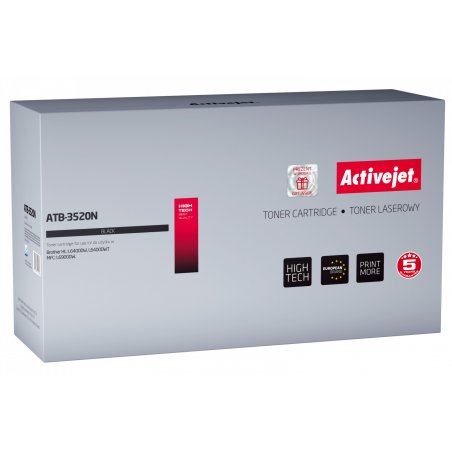 Activejet Cartouche de toner ATB-3520N (remplacement Brother TN-3520 Supreme 20000 pages noir)