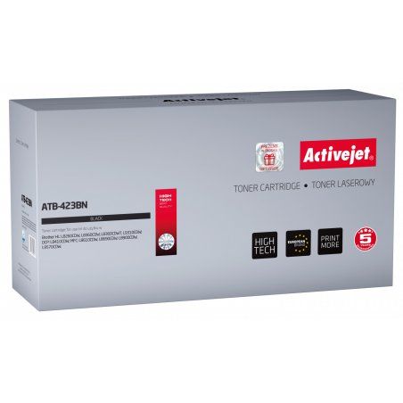 Activejet Cartouche de toner ATB-423BN (remplacement Brother TN-423BK Supreme 6500 pages noir)