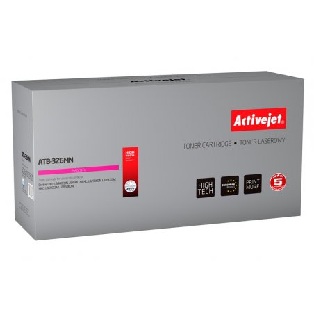 Activejet Cartouche de toner ATB-326MN (remplacement Brother TN-326M Supreme 3500 pages rouge)