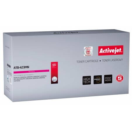 Activejet Cartouche de toner ATB-423MN (remplacement Brother TN-423M Supreme 4000 pages rouge)