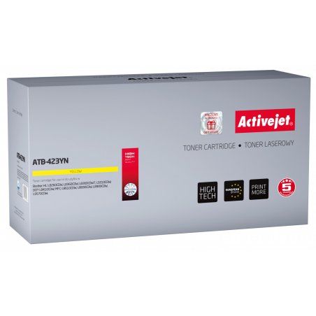 Activejet Cartouche de toner ATB-423YN (remplacement Brother TN-423Y Supreme 4000 pages jaune)