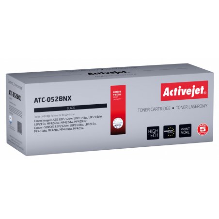 Activejet Cartouche de toner ATC-052BNX pour imprimantes Canon remplacement Canon 052BK XL Suprême 9200 pages noir