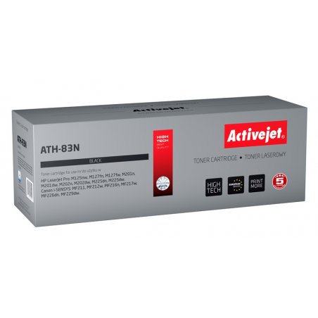 Activejet ATH-83N Toner Cartridge (replacement for HP 83A CF283A Canon CRG-737 Supreme 1500 pages black)
