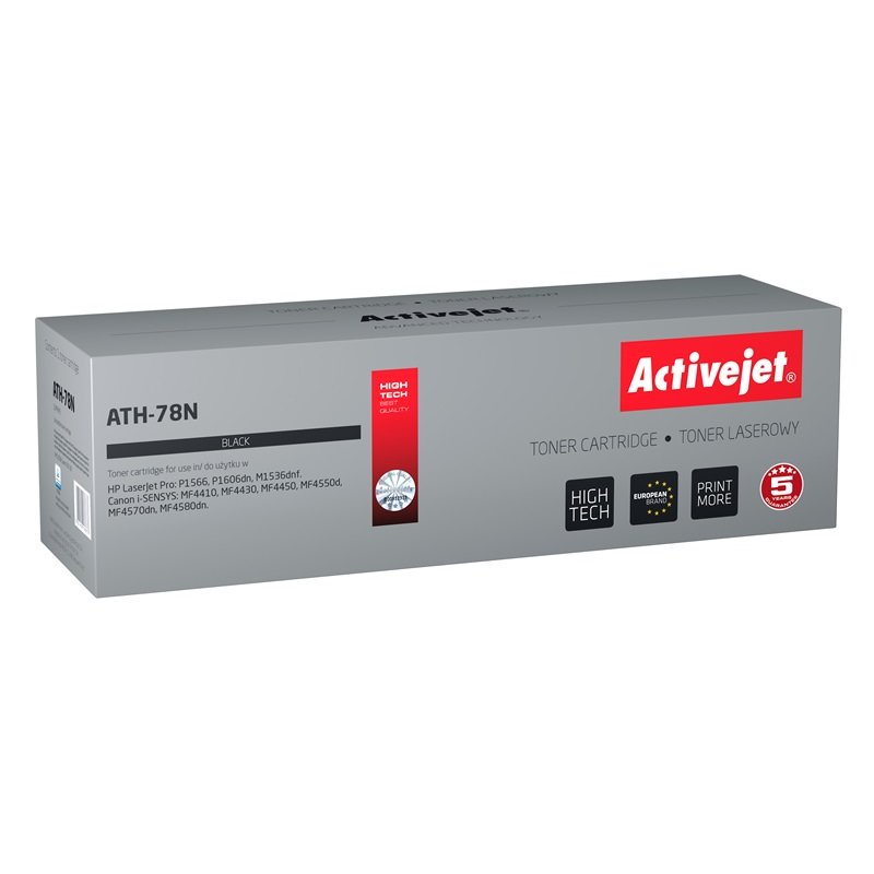Activejet ATH-78N (remplacement HP 78A CE278A, Canon CRG-728 Suprême 2500 pages noir)