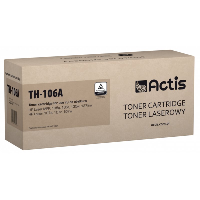 Actis Cartouche de toner TH-106A (remplacement de HP W1106A Standard 1000 pages noir)