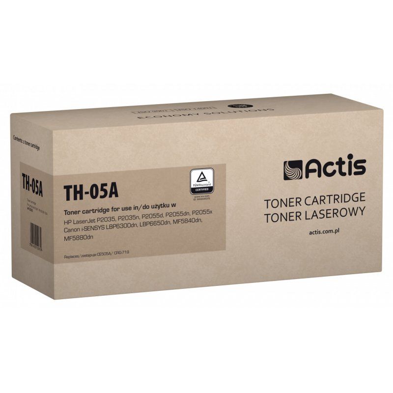 Actis TH-05A (remplacement HP 05A CE505A, Canon CRG-719 Standard 2300 pages noir)