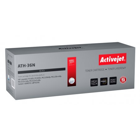 Activejet ATH-36N Toner (replacement for HP 36A CB436A Canon CRG-713 Supreme 2000 pages black)
