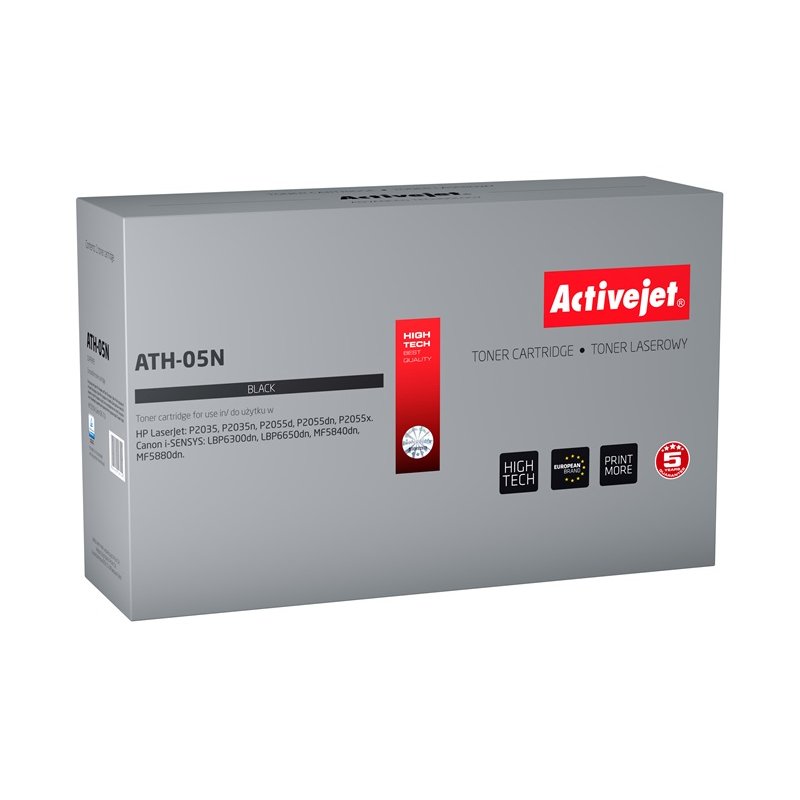 Activejet ATH-05N, AT-05N (remplacement HP 05A CE505A, Canon CRG-719 Suprême 3500 pages noir)