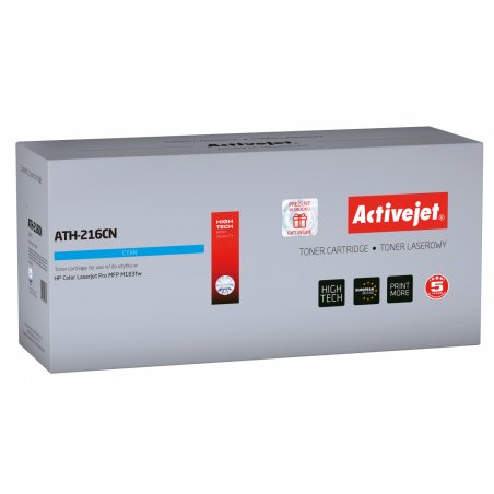 Activejet ATH-216CN Toner Cartridge for HP printers Replacement HP 216A W2411A Supreme 850 pages cyan with chip