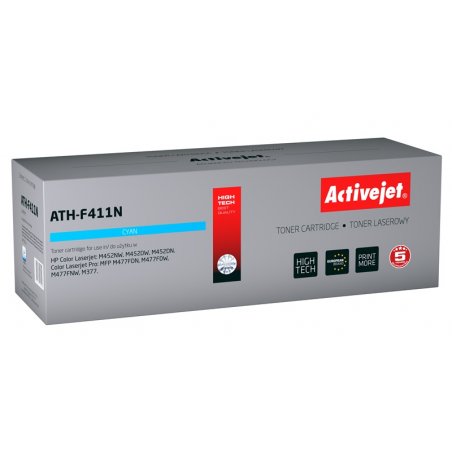Activejet ATH-F411N (remplacement HP 410A CF411A Supreme 2 300 pages bleu)