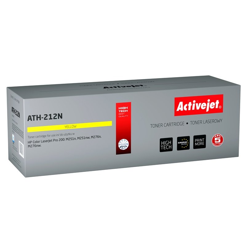 Activejet ATH-212N Toner (replacement for HP 131A CF212A Canon CRG-731Y Supreme 1800 pages yellow)