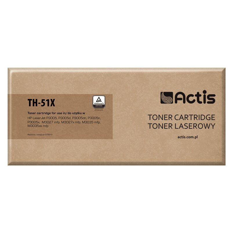 Actis Cartouche de toner TH-51X (remplacement HP 51X Q7551X Standard 13000 pages noir)