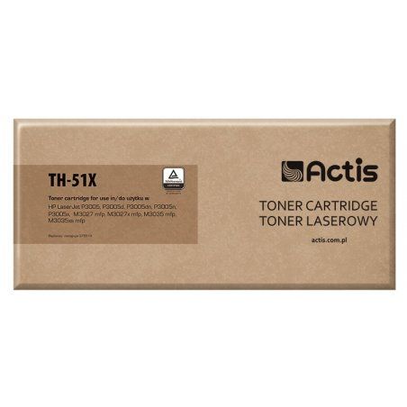 Actis Cartouche de toner TH-51X (remplacement HP 51X Q7551X Standard 13000 pages noir)