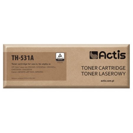 Actis TH-531A toner for HP printer HP 304A CC531A Canon CRG-718C replacement Standard 3000 pages cyan