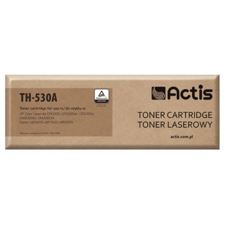 Actis Cartouche de toner TH-530A (remplacement de HP 304A CC530A, Canon CRG-718B Standard 3600 pages noir)