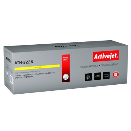 Activejet ATH-322N (remplacement HP 128A CE322A Supreme 1300 pages jaune)