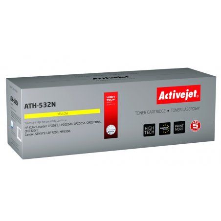 Activejet ATH-532N (remplacement HP 304A CC532A, Canon CRG-718Y Suprême 3200 pages jaune)