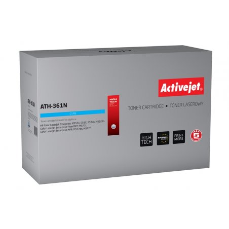 Activejet ATH-361N (remplacement HP 508A CF361A Supreme 5000 pages bleu)