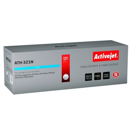Activejet ATH-321N Toner (replacement for HP 128A CE321A Supreme 1300 pages cyan)