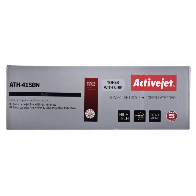Activejet Toner pour imprimante ATH-415BN pour HP remplacement HP 415A W2030A Suprême 2400 pages, Noir, Avec puce