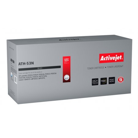 Activejet ATH-53N (remplacement HP 53A Q7553A, Canon CRG-715 Suprême 3500 pages noir)