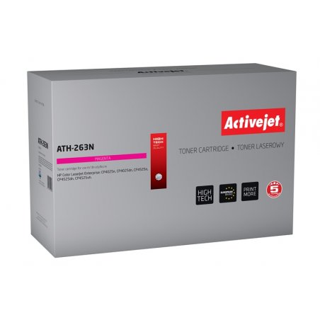 Activejet ATH-263N toner for HP printer HP CE263A replacement Supreme 11000 pages magenta