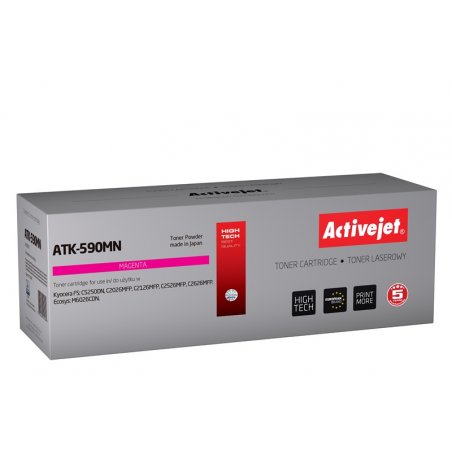 Activejet ATK-590MN toner (replacement for Kyocera TK-590M Supreme 5000 pages magenta)