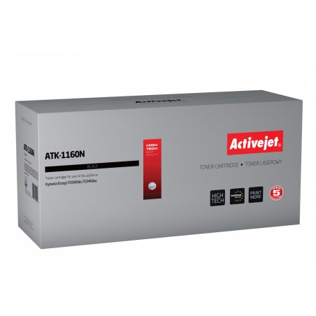 Activejet Cartouche toner ATK-1160N (Kyocera remplacement TK-1160 Supreme 7200 pages noir)