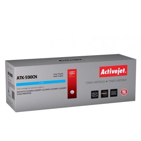 Activejet Cartouche de toner ATK-590BN (Kyocera remplacement TK-590BK Suprême 7000 pages noir)