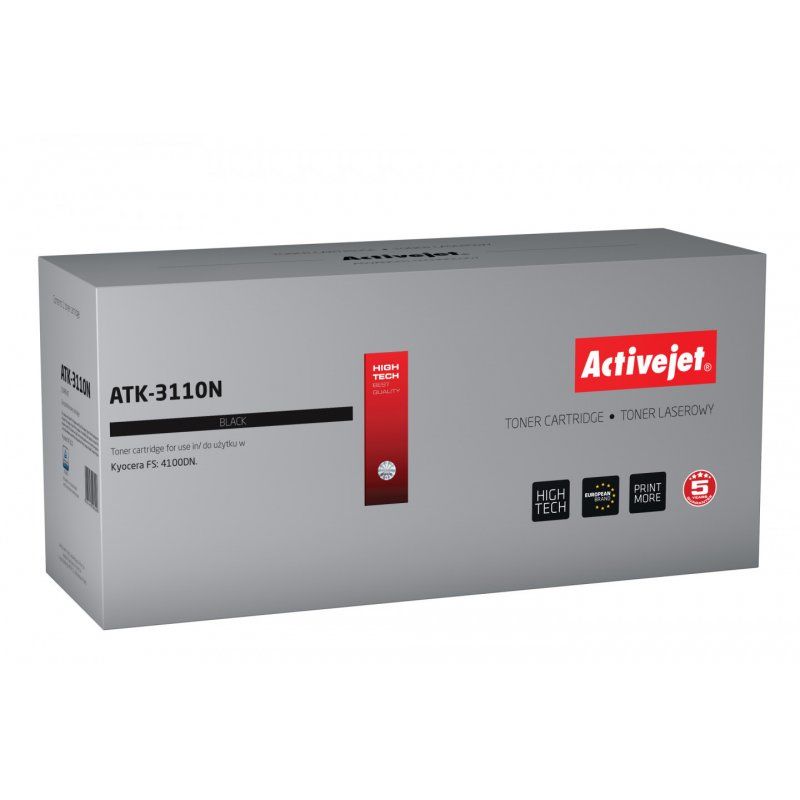 Activejet Cartouche toner ATK-3110N (remplacement Kyocera TK-3110 Supreme 15500 pages noir)