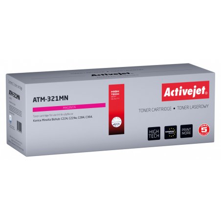 Activejet ATM-321MN toner for Konica Minolta printer Konica Minolta TN321M replacement Supreme 25000 pages magenta