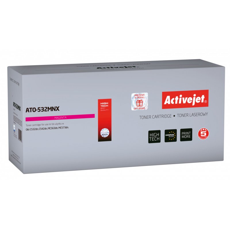 Activejet ATO-532MNX (remplacement OKI 46490606 Supreme 6000 pages rouge)