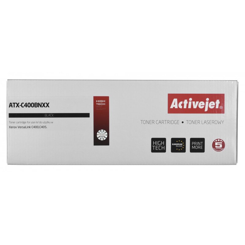 Activejet ATX-C400BNXX pour imprimante Xerox, remplacement Xerox 106R03532 Suprême 10500 pages noir